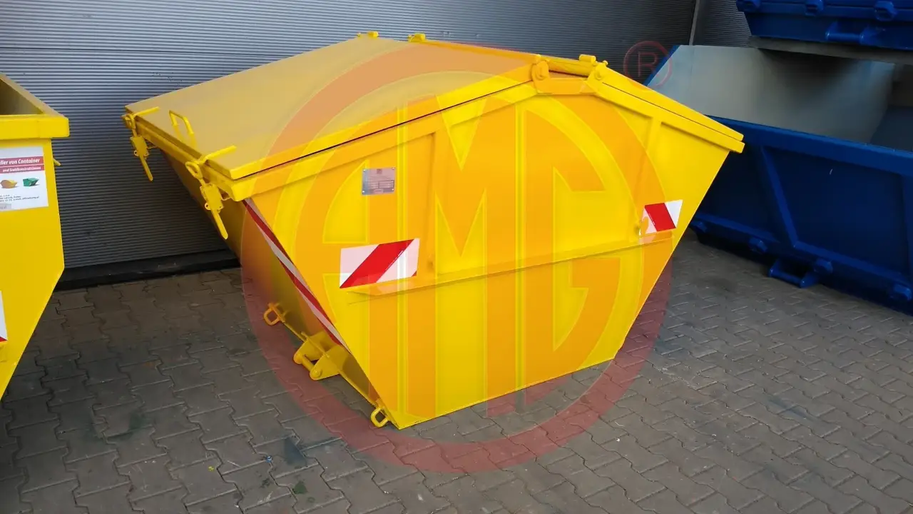 3 cbm Multicarcontainer m. Stahldeckel