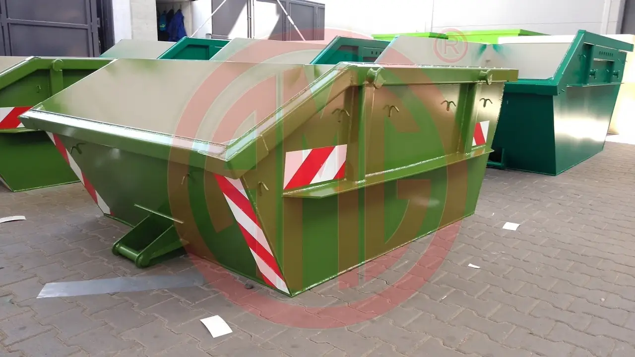 3 m³ offen, asymmetrisch, mit einfachem Kipplager