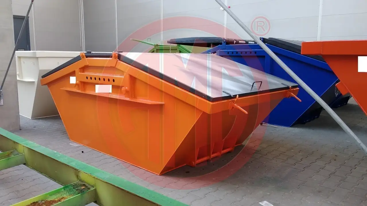 5,5 cbm symmetrisch mit Stahldeckel neue DIN