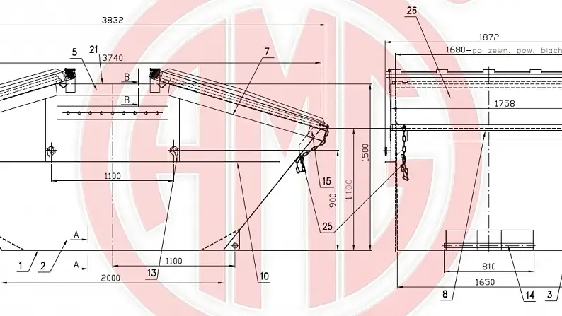 Grafik Nummer 2, Produktname: 7 cbm symmetrisch mit Kunststoffdeckeln neue DIN