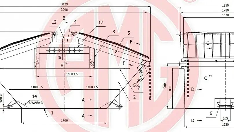 Grafik Nummer 2, Produktname: 5,5 cbm symmetrisch mit Kunststoffdeckeln alte DIN