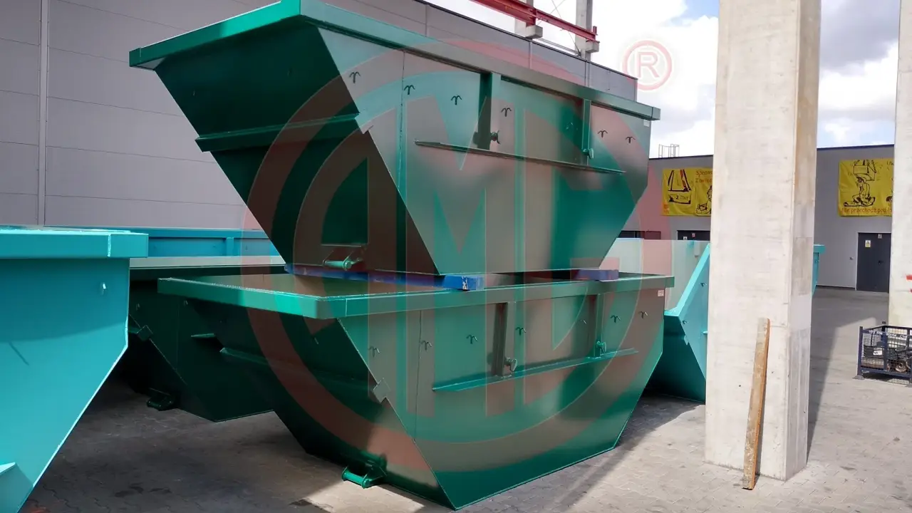 7 cbm asymmetrisch m. hochgez. Schütte