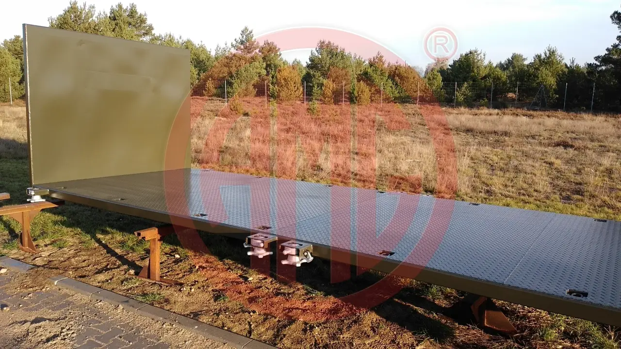 Grafik Nummer 6, Produktname: L:6.5 Abrollplatform m. Twistlockverschlusse