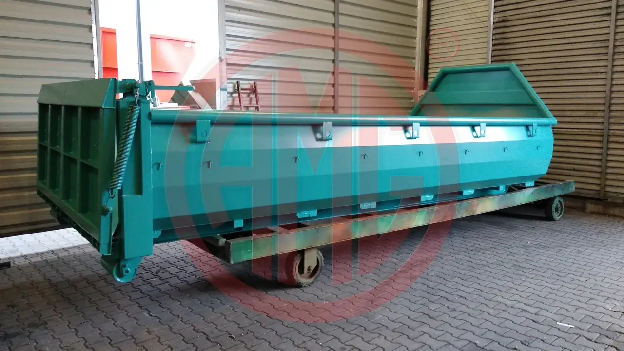 Grafik Nummer 2, Produktname: 11 m3 | L: 5.5 Hardox Container mit federentlasteter Pendelklappe