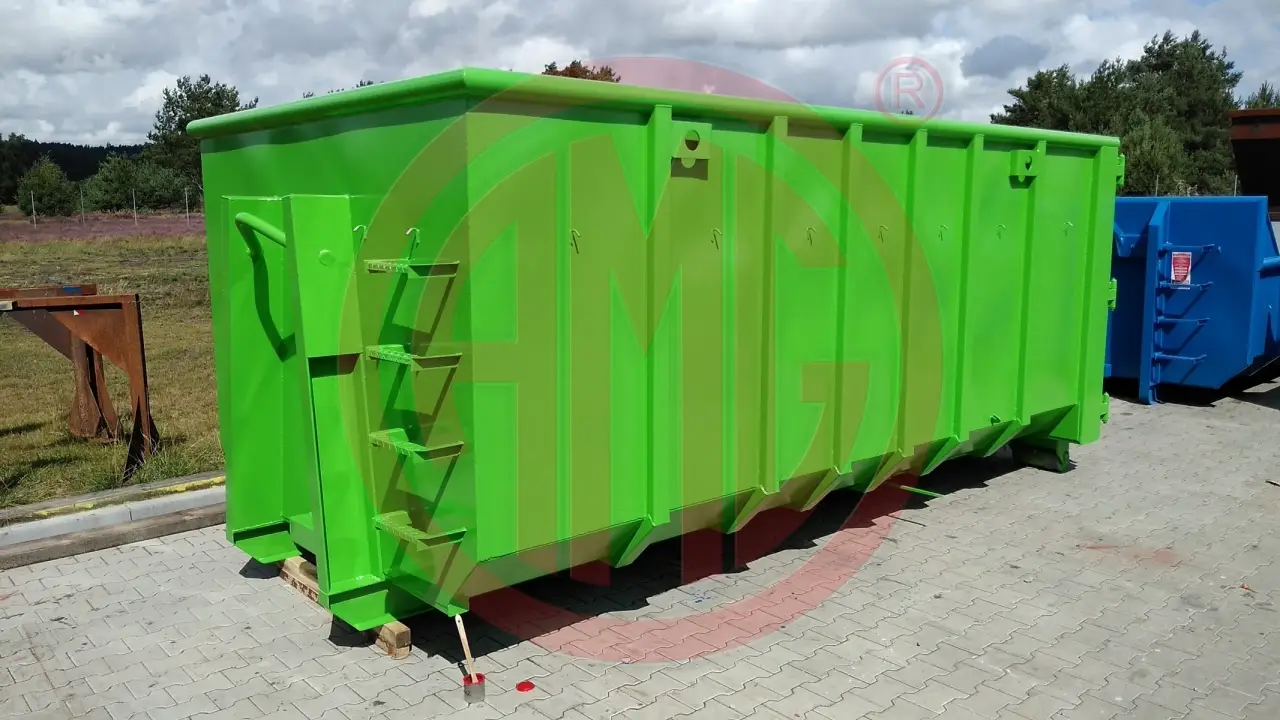 18 m3 | L: 4.5 Abrollmulde mit A-Mast