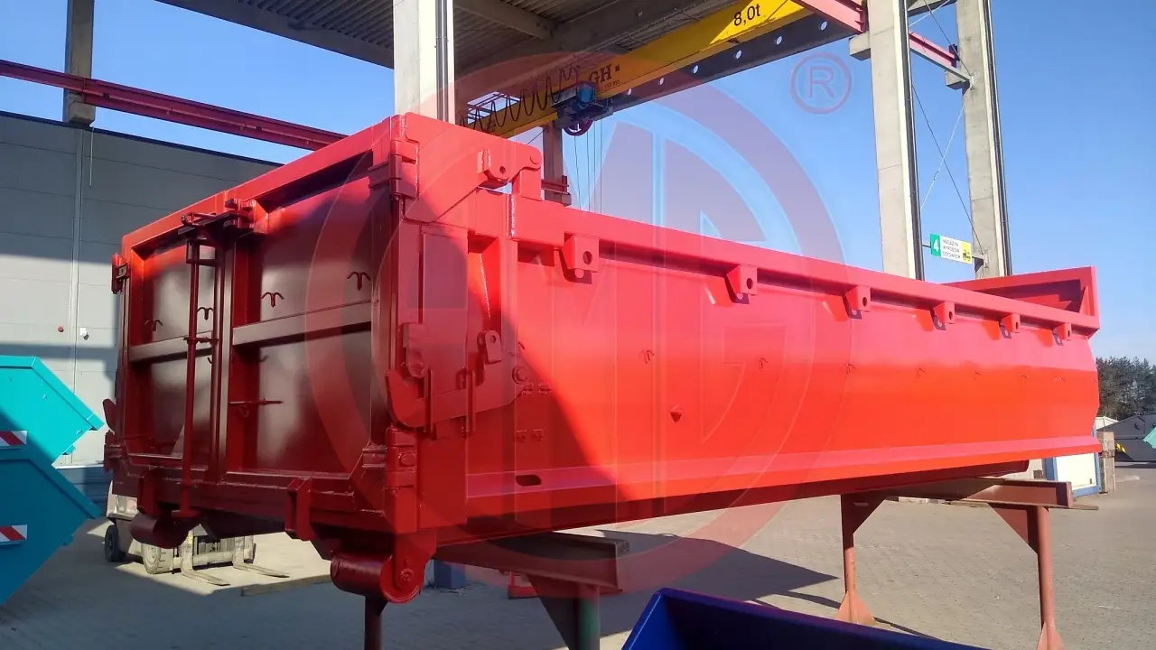 15 m3 | L: 6.5  Abrollmulde mit hydraulischer Klappe