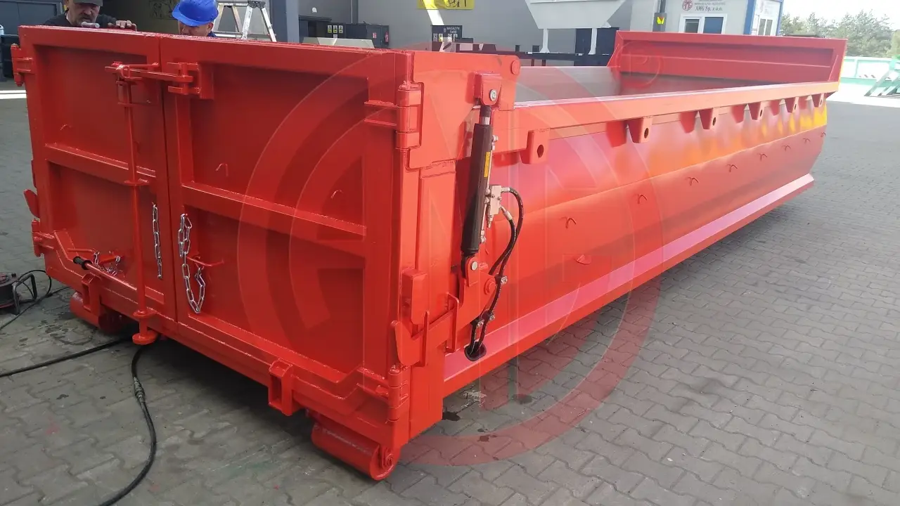 Grafik Nummer 3, Produktname: 15 m3 | L: 6.5  Abrollmulde mit hydraulischer Klappe