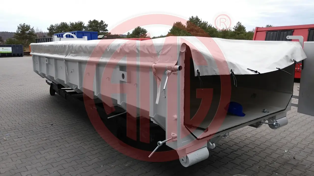 Grafik Nummer 4, Produktname: 15 m3 | L: 6.5 mit Einflügeltür und Rollplane