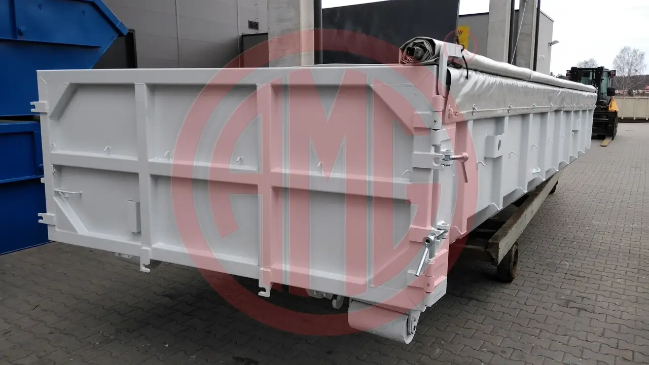 Grafik Nummer 5, Produktname: 15 m3 | L: 6.5 mit Einflügeltür und Rollplane