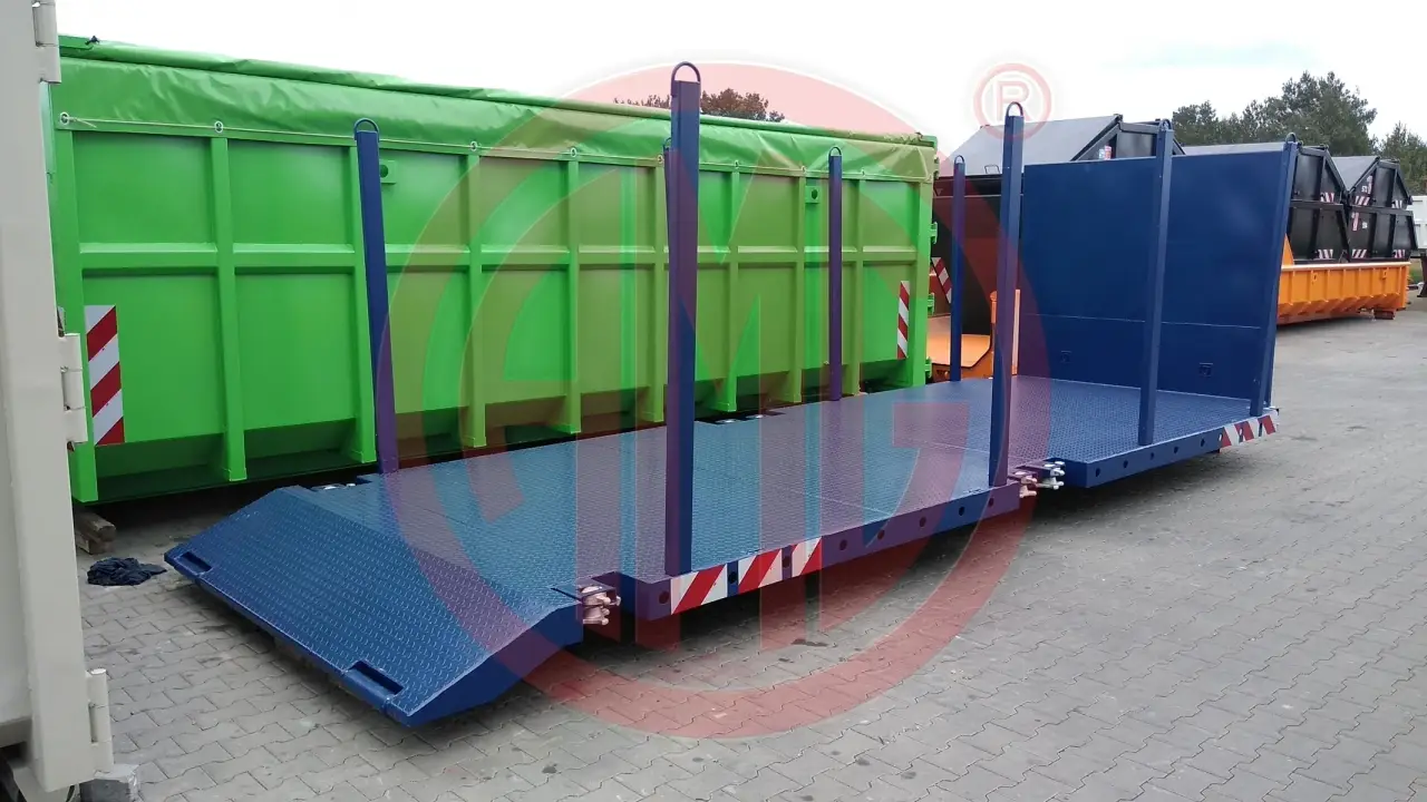 Grafik Nummer 2, Produktname: L:6.5 Abrollplattform mit Twistlockverschlüsse