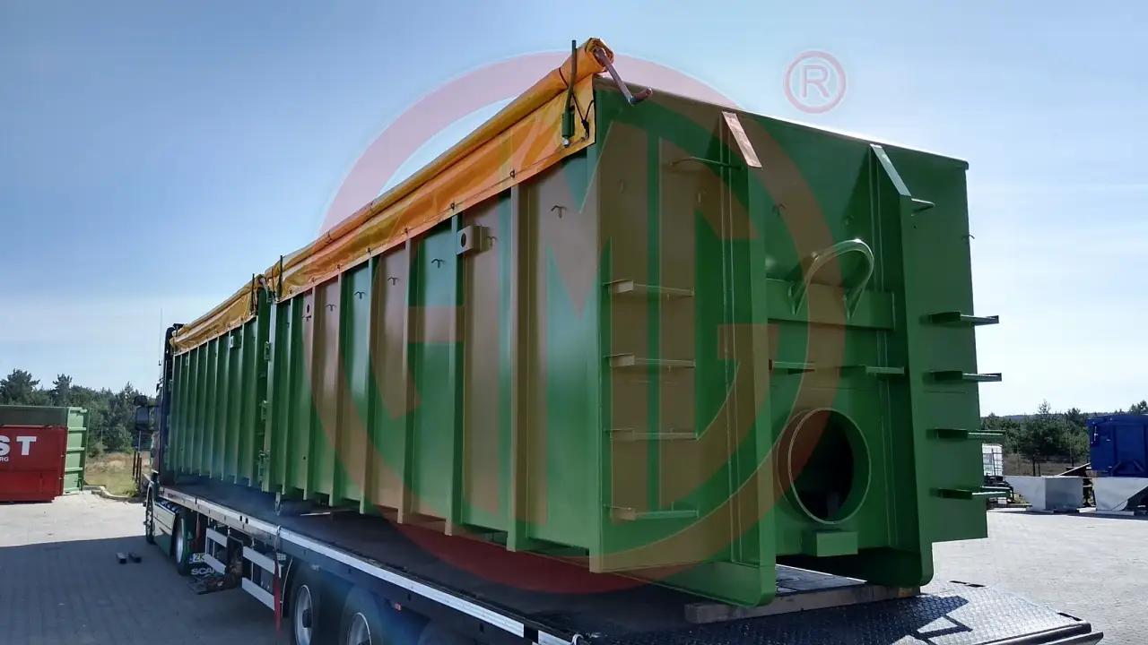 Grafik Nummer 5, Produktname: 27 m3 | L: 6.0 Trocknungscontainer mit Lochblechboden