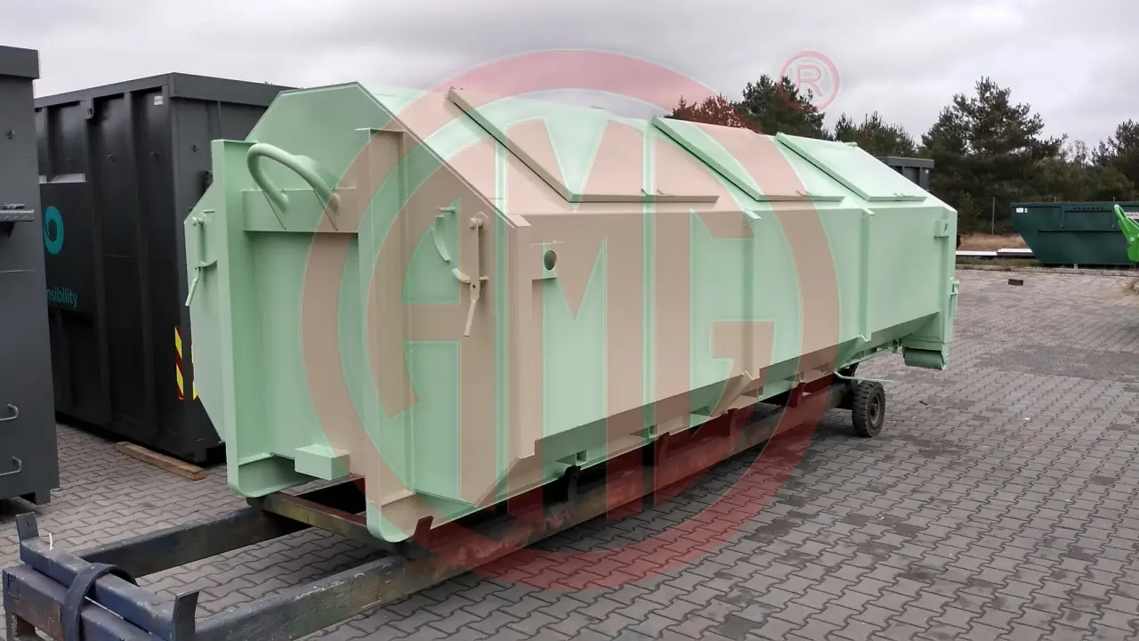 10 cbm Hausmüllcontainer mit Pendelklappe