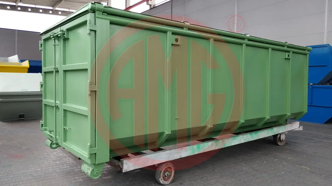 Grafik Nummer 2, Produktname: 37 m3  | L: 6.75 Abrollmulde hydraulisches Dach