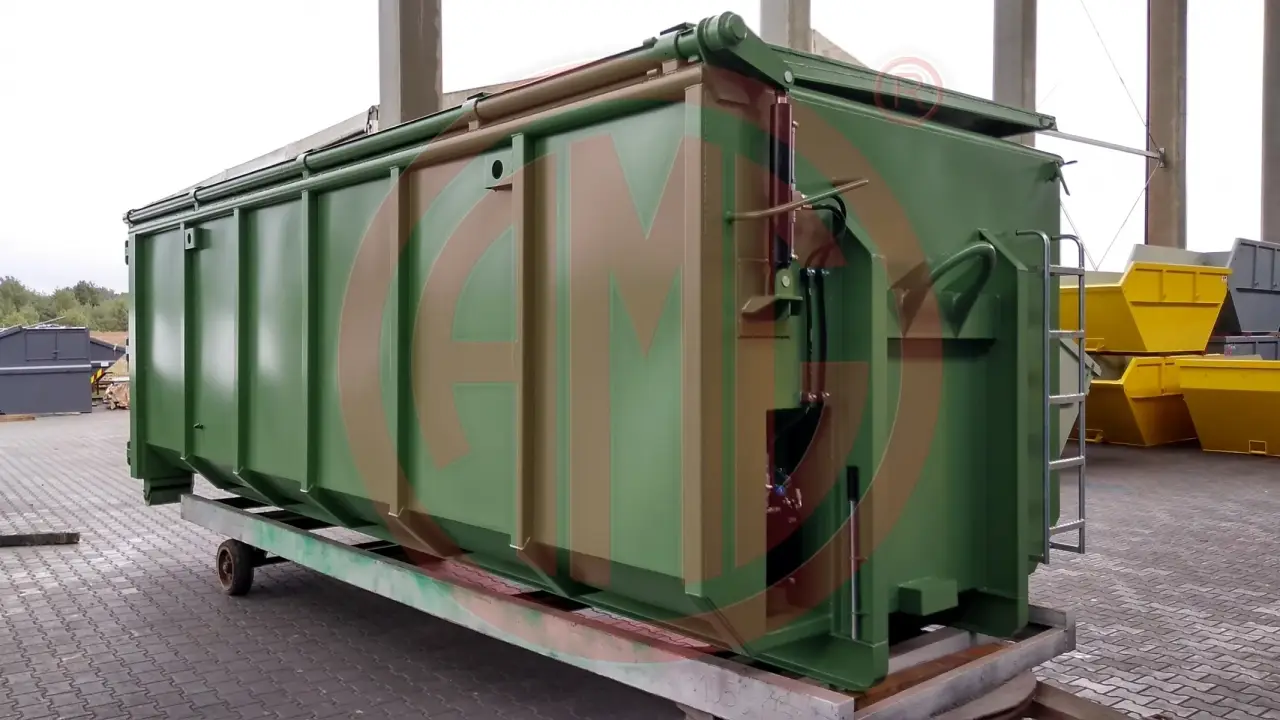 Grafik Nummer 3, Produktname: 37 m3  | L: 6.75 Abrollmulde hydraulisches Dach