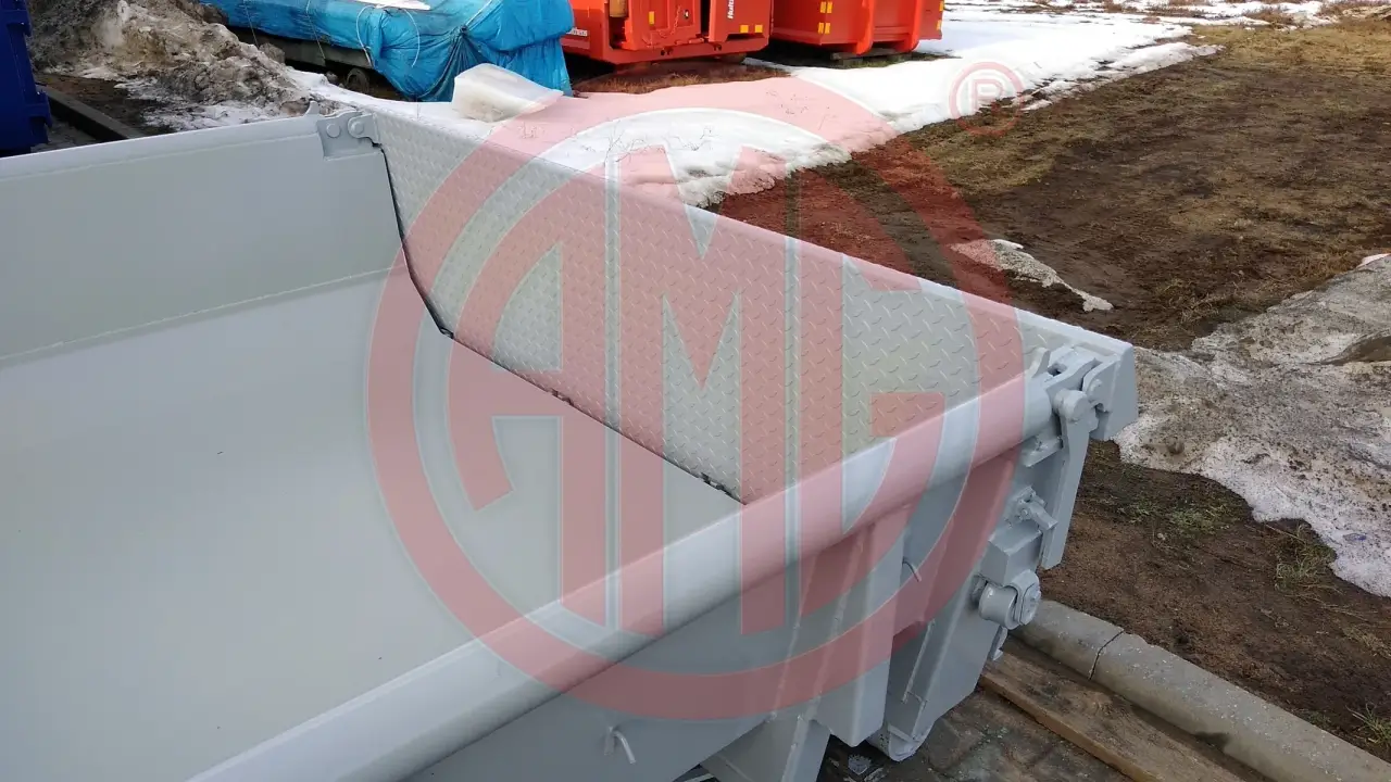 Grafik Nummer 3, Produktname: 9 cbm ineinander stapelbar befahrbare Pendelklappe