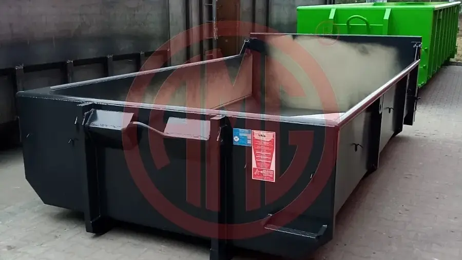 Grafik Nummer 2, Produktname: 8 cbm City Container mit Pendelklappe