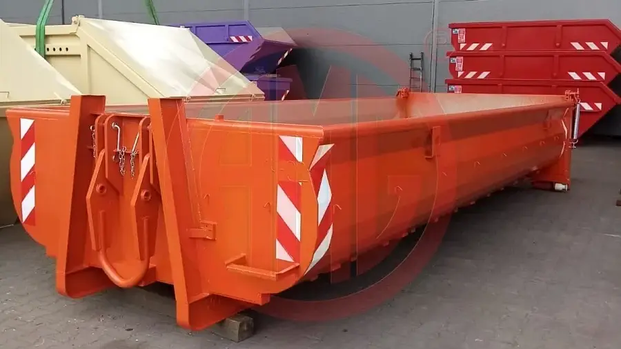 13 cbm aufeinander stapelbar befahrbare Klappe