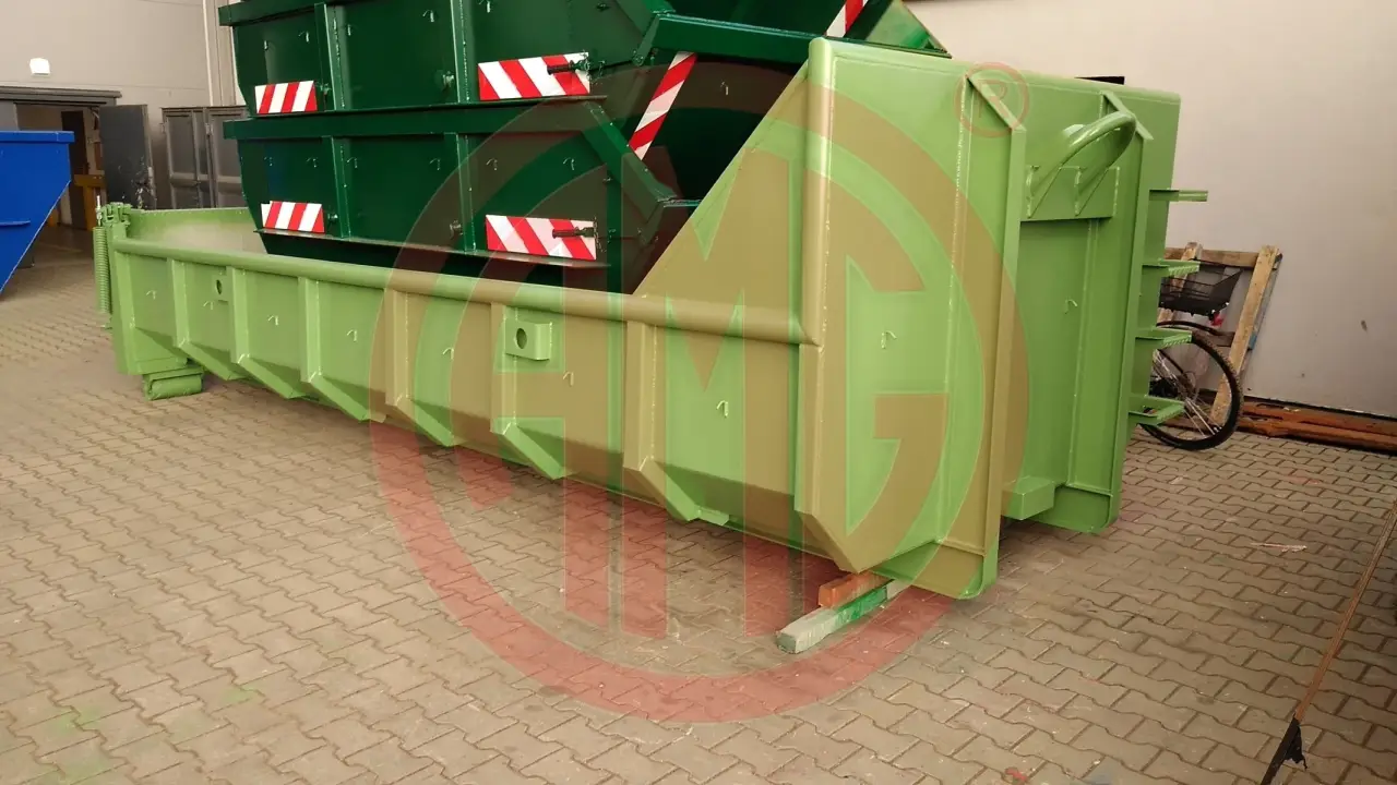 Grafik Nummer 2, Produktname: 9.5 m3 | L: 5.5  Abrollcontainer m. Federentlastung