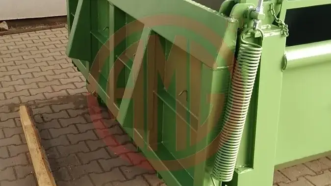 9.5 m3 | L: 5.5  Abrollcontainer m. Federentlastung