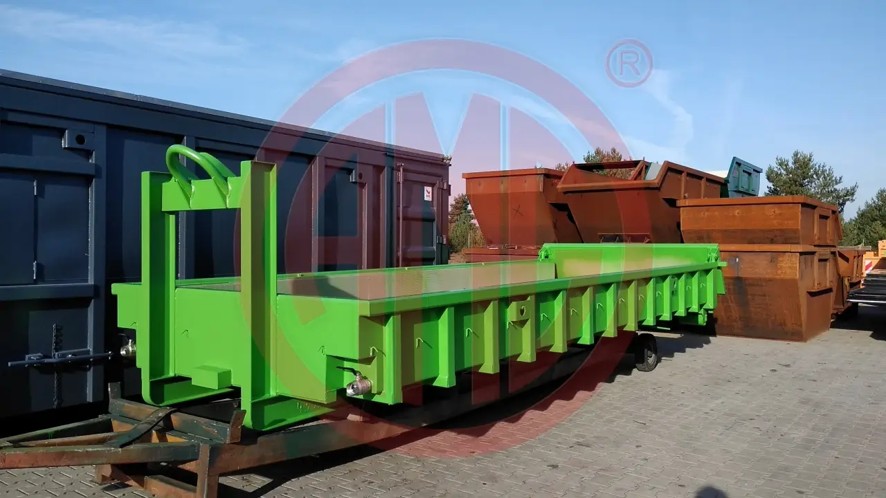 Grafik Nummer 1, Produktname: 7 m3 | L:6.5 Abrollmulde mit Siebblech