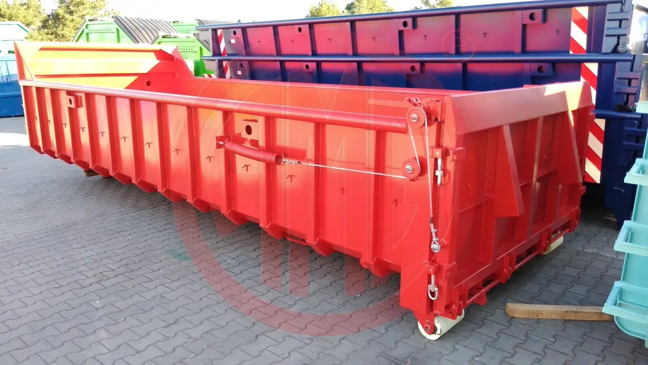 Grafik Nummer 2, Produktname: 15 m3 | L:6.5 Abrollmulde mit wasserdichter Pendelklappe