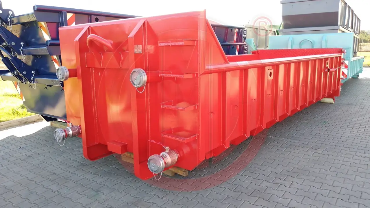 Grafik Nummer 3, Produktname: 15 m3 | L:6.5 Abrollmulde mit wasserdichter Pendelklappe