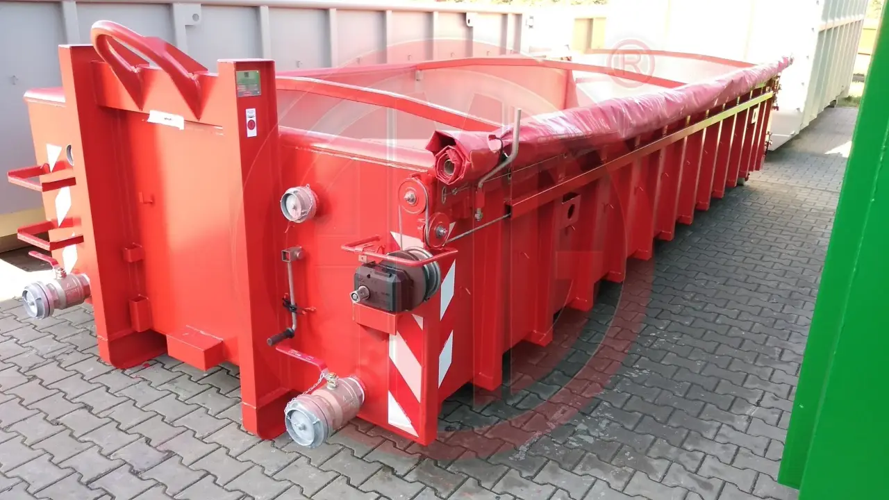 14.6  m3 :| L: 6.25 Mulde mit wasserdichter Pendelklappe