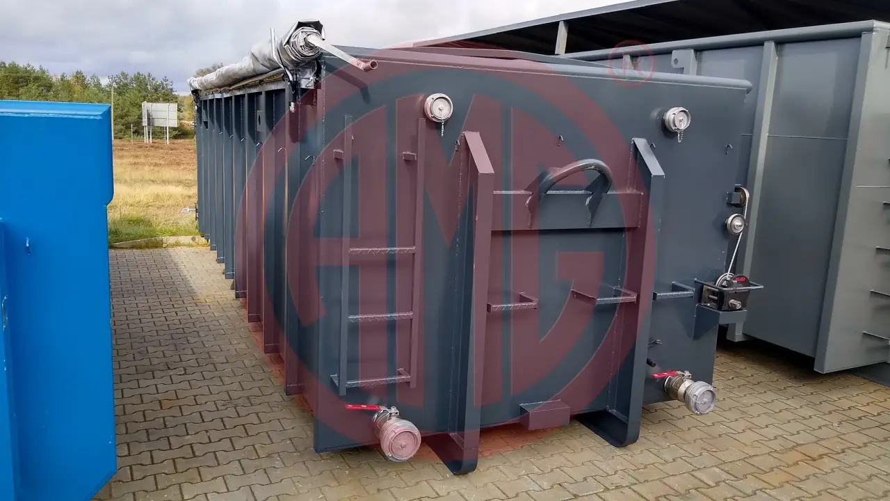 29 m3 | L:7.0 Wasserichter Abrollcontainer