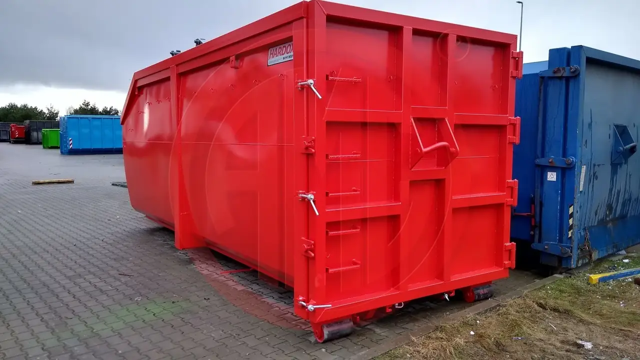 33 m3 | L:7.0 Abrollmulde mit Kranausschnitt