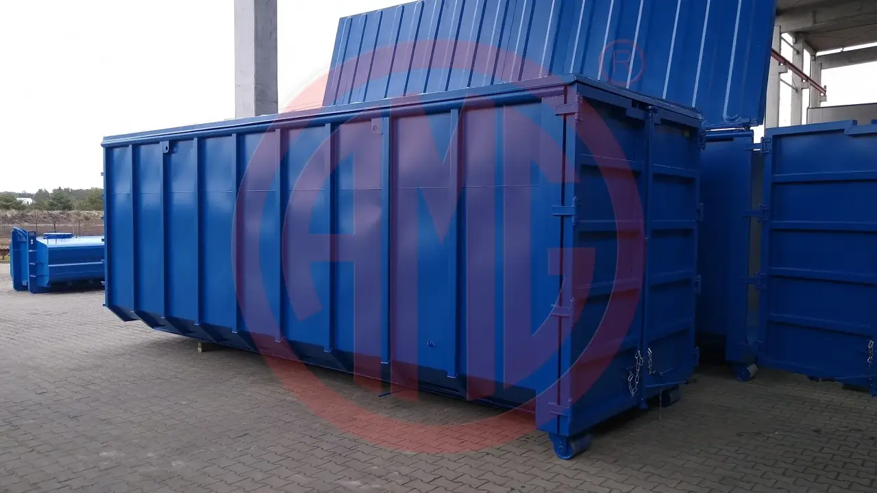 Grafik Nummer 3, Produktname: 39,5 m3 Abroller mit Klappdeckel