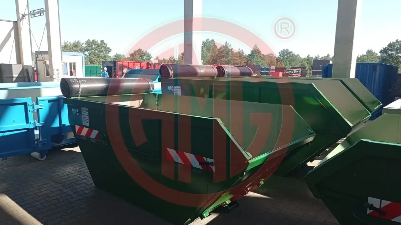 5 | 7 | 10 cbm mit Klappe und Rollgummiabdeckung