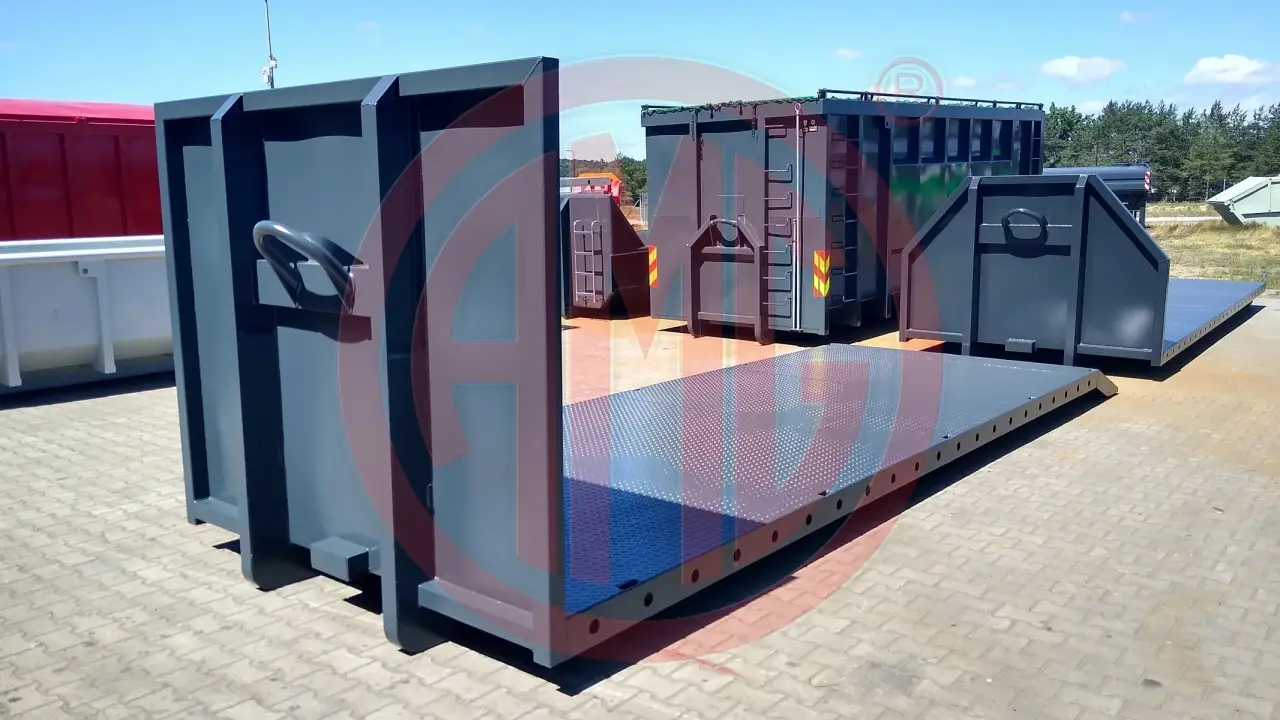 Grafik Nummer 1, Produktname: Abrollplattform 7.0 m mit Auffahrschräge