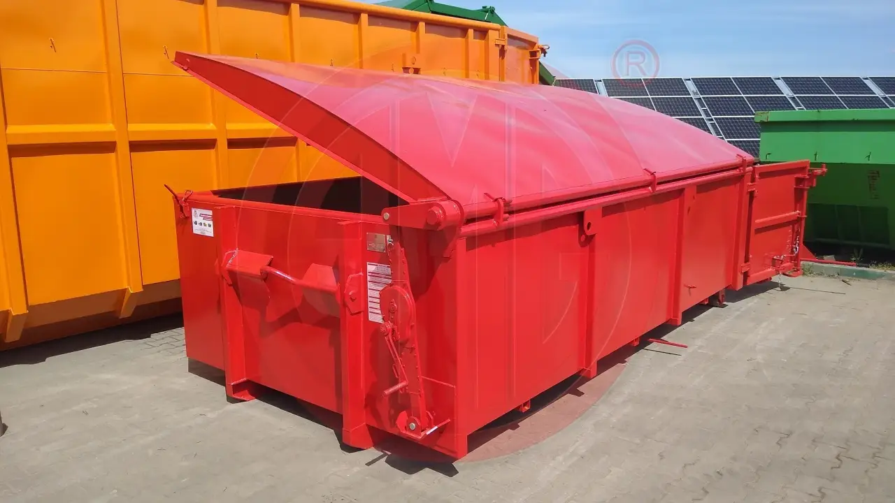 Grafik Nummer 1, Produktname: 8.6 m3  L:4.0 Cityabrollcontainer mit Stahldeckel