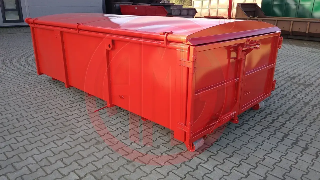 Grafik Nummer 4, Produktname: 8.6 m3  L:4.0 Cityabrollcontainer mit Stahldeckel