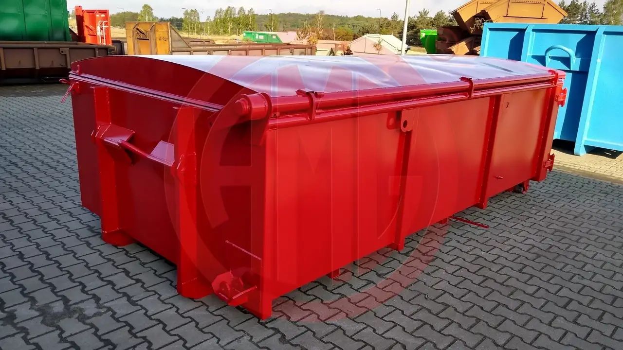 Grafik Nummer 3, Produktname: 8.6 m3  L:4.0 Cityabrollcontainer mit Stahldeckel